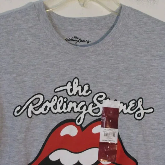 Rolling Stones T Tee Small New NWT Gray Heathered Short Sleeve Tshirt - Picture 2 of 3